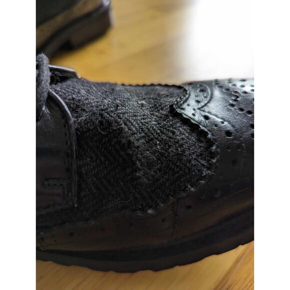 PreLOVEd|‎ Black Leather Mens Wingtip Oxford| \'like\
